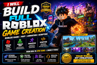 create roblox full game, roblox full game creation, roblox full game development