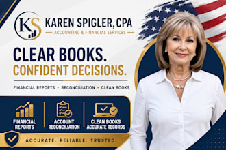 prepare financial reports reconcile accounts and clean up your books as a CPA