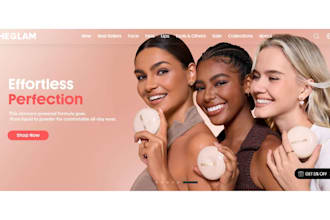 shopify beauty store skincare website cosmetics shopify store beauty website