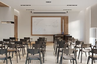 do, 3d classroom design, library interior, computer lab, school playground