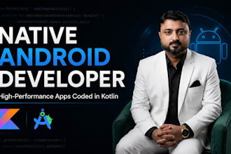 develop native android application using kotlin
