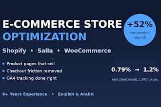 optimize your shopify or salla store to convert more visitors into buyers