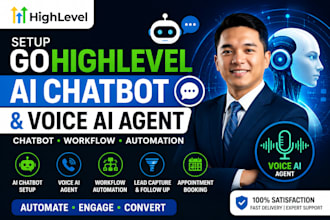 setup gohighlevel ai chatbot go high level voice ai agent chat bot workflow ghl