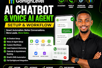 setup gohighlevel ai chatbot go high level voice ai agent chat bot workflow ghl