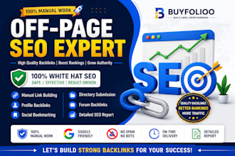 do off page SEO with manual white hat backlinks