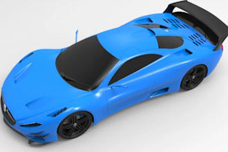 create 3d car model, gta fivem car, game ready vehicle, custom 3d vehicle