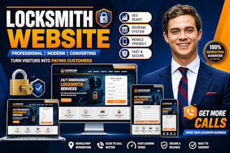 do locksmith website, SEO, locksmith landing page, locksmith ads with booking