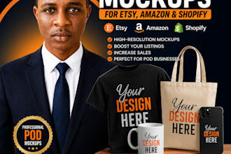 create pod product mockups for etsy, amazon and shopify seo