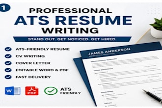 write an ats friendly resume and cover letter