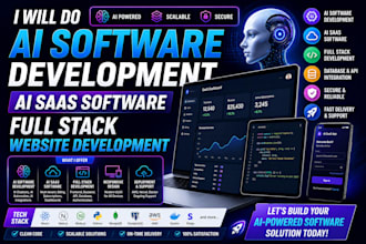 do ai software development, ai saas software, full stack website development