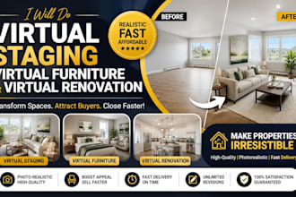 do virtual staging, virtual furniture, virtual renovation