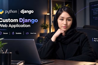 develop a custom python django web application