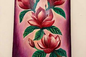 create beautiful acrylic paintings