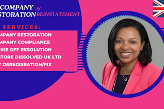 restore struck off, reinstate dissolved cleaning company with companies house
