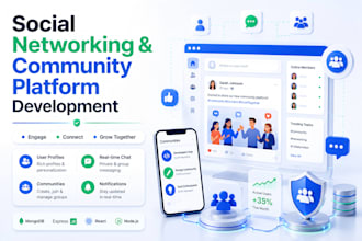 create social networking and community platform development