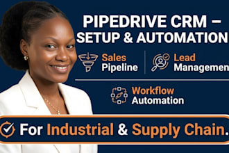 setup and automate pipedrive CRM for industrial businesses
