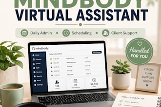 be your mindbody virtual assistant for daily studio admin support