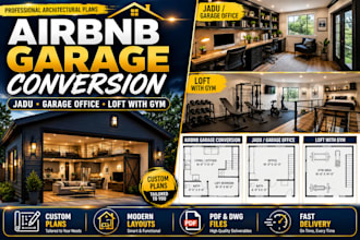 design steel garage plan garage apartment and adu conversion with backyard floor