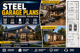 design steel garage plans garage apartment adu conversion and backyard cottage