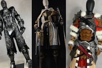 create eva foam cosplay props and armor for halloween, comic con and anime expo