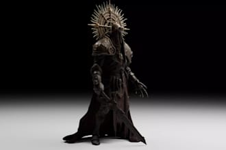 mod 3d dark fantasy warrior character,sci fi battle armor,paladin,oc concept art