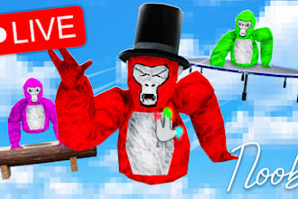 create you high quality gorilla tag thumbnails