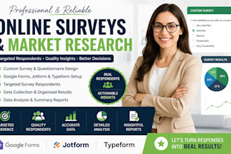 create online surveys market research and targeted survey respondents