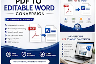 convert PDF to editable word document manually
