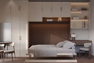 design tiny house, adu or studio apartment with realistic 3d rendering
