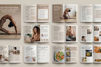 design wellness medical ebook anxiety self care fitness mindfulness guide ebook