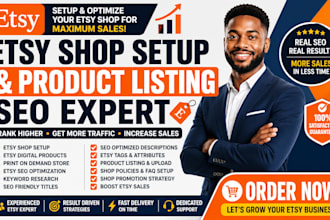 boost etsy sales with etsy SEO, listing optimization and etsy marketing