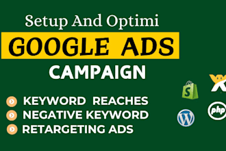 set up and optimize google adwords ppc campaign