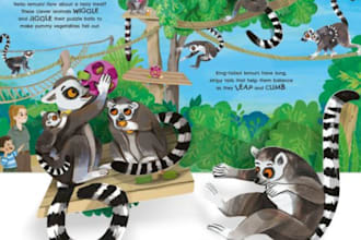 draw children story book illustration children story children story illustration