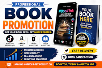 do book promotion  booktok promotion book marketing and amazon kdp marketing