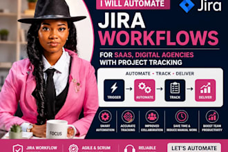 automate jira workflows for saas, digital agencies with project tracking