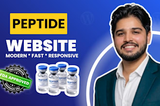 design fda compliant peptide wordpress website