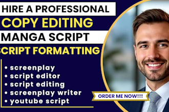 edit movie script, screenplay, film script, comedy script and script writing