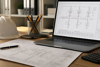 design electrical single line diagram, sld, one line diagram in autocad