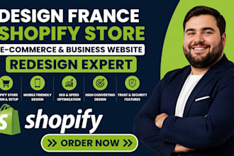 design france ecommerce shopify store shopify business website redesign expert