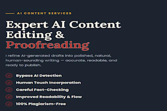 humanize ai content, rewrite, edit and remove ai detection