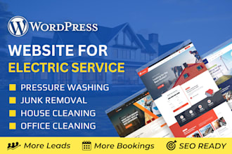 build electrician, generator, solar, ev charger installation website