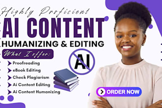 rewrite, proofread, humanize ai content, ai content editing, check plagiarism