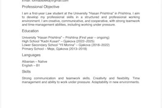 write and optimize a profesional resume and cover letter