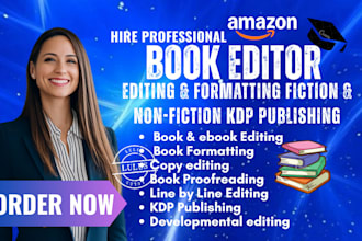 do kdp book editing, copy edit, proofread, format your manuscript for amazon kdp