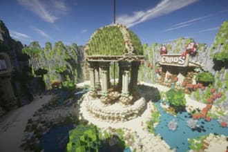 build a minecraft server spawn, hub, lobby or smp world