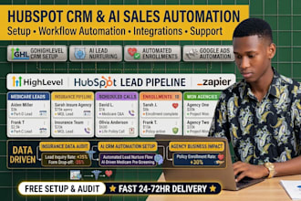 setup gohighlevel CRM and ai CRM automation for insurance and medicare agencies