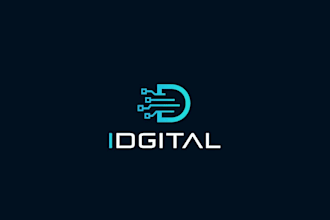 design a custom, software, and technology logo