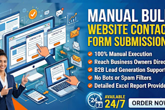 do bulk website contact form submissions manually for marketing