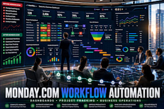 set up monday com workflows automation dashboards and project tracking