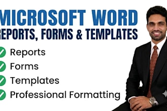 create and format professional microsoft word reports, forms and templates